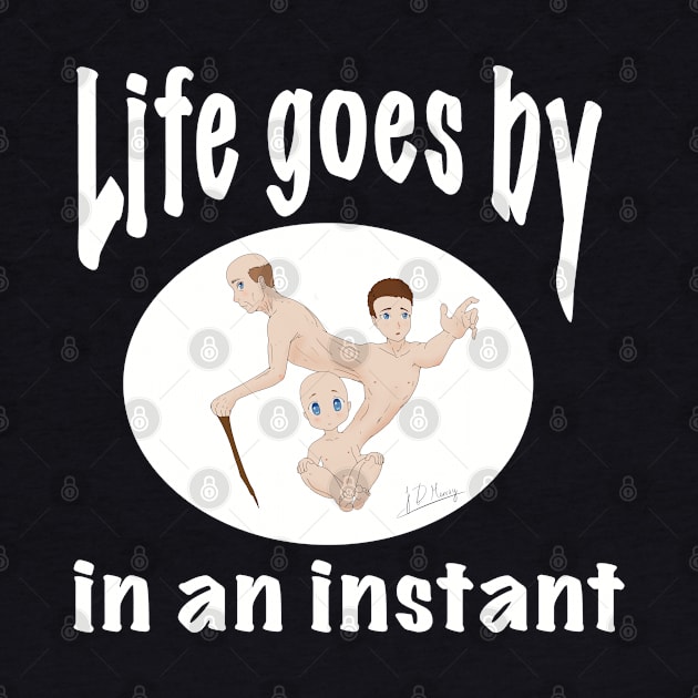 Life goes by in an instant (white circle) by JD Murray